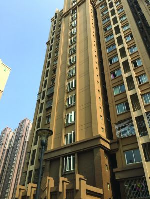 居民樓樓梯間的窗戶都開著，也沒有安裝防盜網(wǎng)