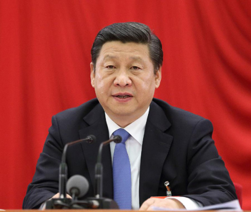 中國共產(chǎn)黨第十八屆中央委員會第三次全體會議，于2013年11月9日至12日在北京舉行。全會由中央政治局主持，中央委員會總書記習(xí)近平作重要講話。全會聽取和討論了習(xí)近平受中央政治局委托作的工作報(bào)告，審議通過了《中共中央關(guān)于全面深化改革若干重大問題的決定》。新華社記者蘭紅光攝